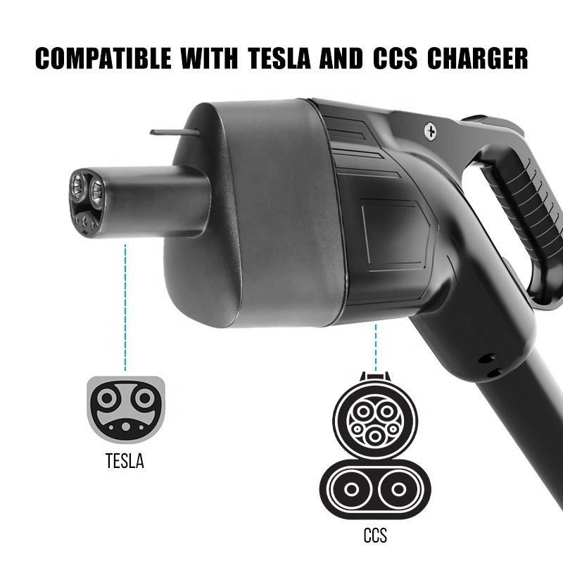 Conector de CC CCS1 para cargar Tesla EV 250KW rápidos Para el adaptador de carga de Tesla