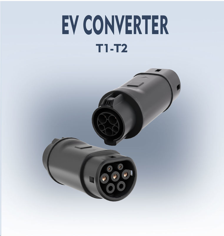 Adaptador para vehículos eléctricos Cargador de vehículos eléctricos SAE J1772 Tipo 1 a IEC 62196 Tipo 2 Compatible con conector de carga TIPO 1