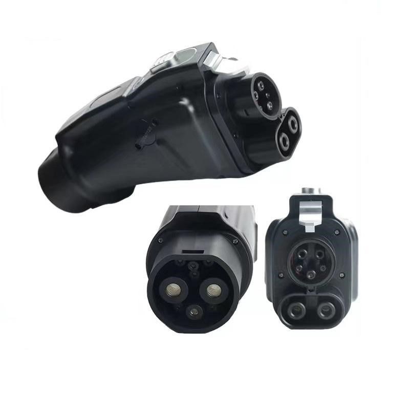 Adaptador de carga continua para vehículos eléctricos CCS1 a conector GBT