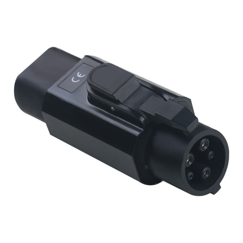 Adaptador de carga para vehículos eléctricos de tipo 2 a J1772 Conector de carga para vehículos eléctricos de tipo 1 a 2