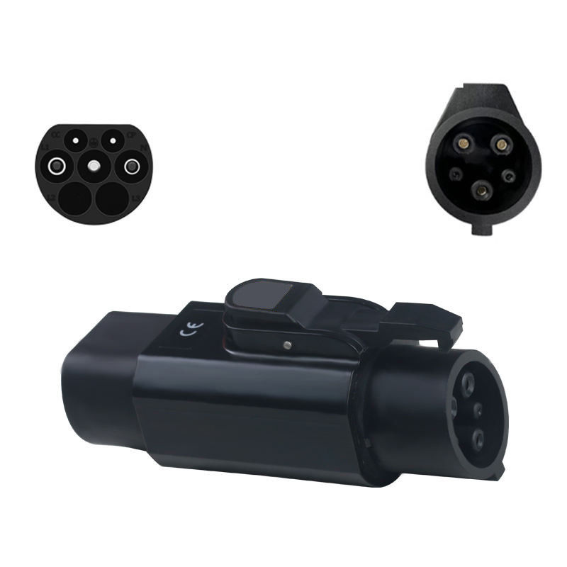 Adaptador de carga para vehículos eléctricos de tipo 2 a J1772 Conector de carga para vehículos eléctricos de tipo 1 a 2