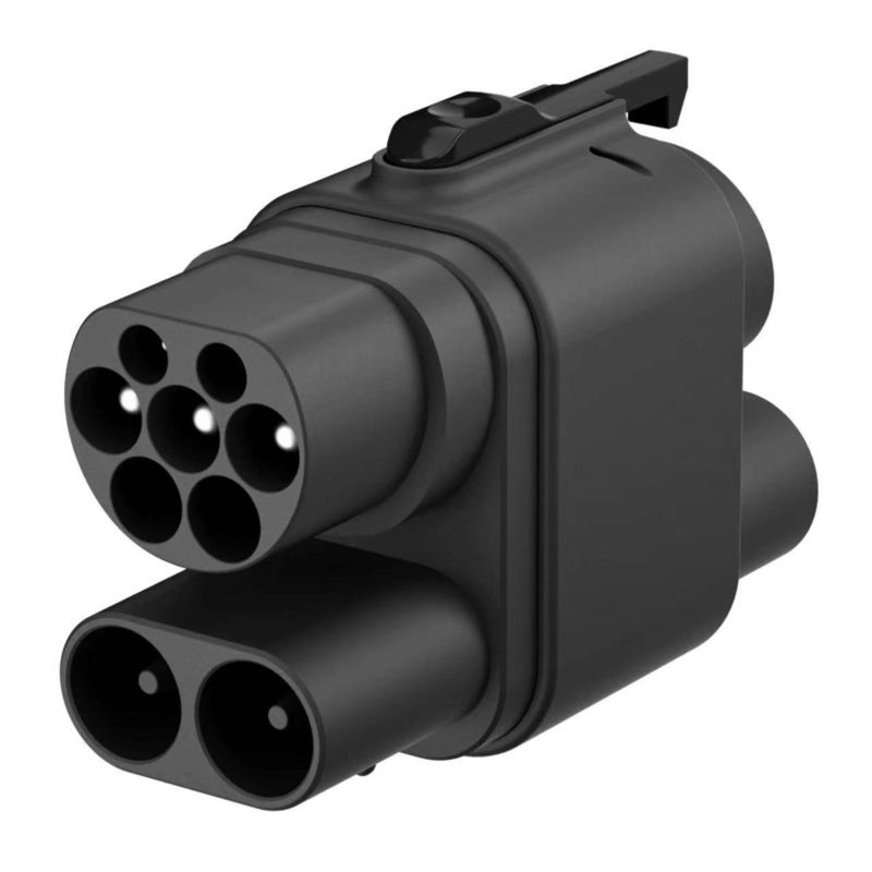 Adaptador de carga de corriente continua de 200 kW directo de fábrica CCS2 a CCS1 conector EV de carga rápida CCS2 a CCS1 Adaptador